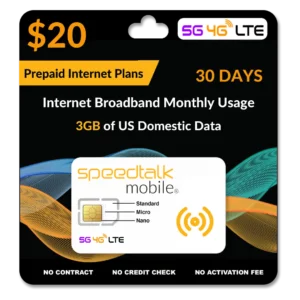 $20 A Month Broadband Wireless SIM CARD Plans