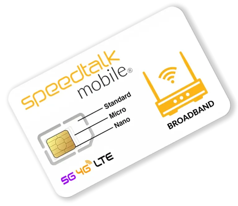 SpeedTalk Mobile Wireless Sim Card For BROADBAND INTERNET