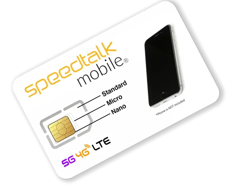 SpeedTalk Mobile Wireless Sim Card For Smart Phones