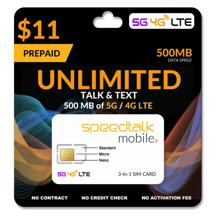 SpeedTalk SIM Card for Landing Page 10