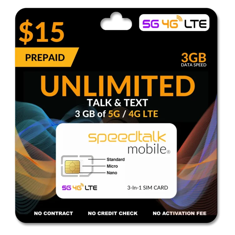 SpeedTalk SIM Card for Landing Page 12