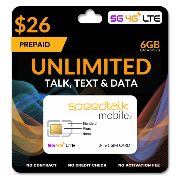 SpeedTalk SIM Card for Landing Page 15