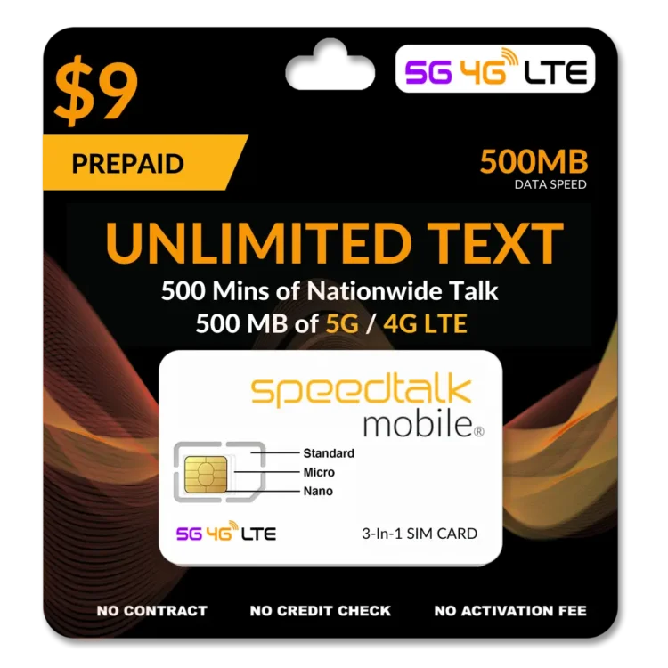 SpeedTalk SIM Card for Landing Page 9