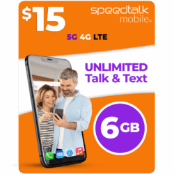 speedtalk mobile 15 dollar 6gb unlimited talk text plan