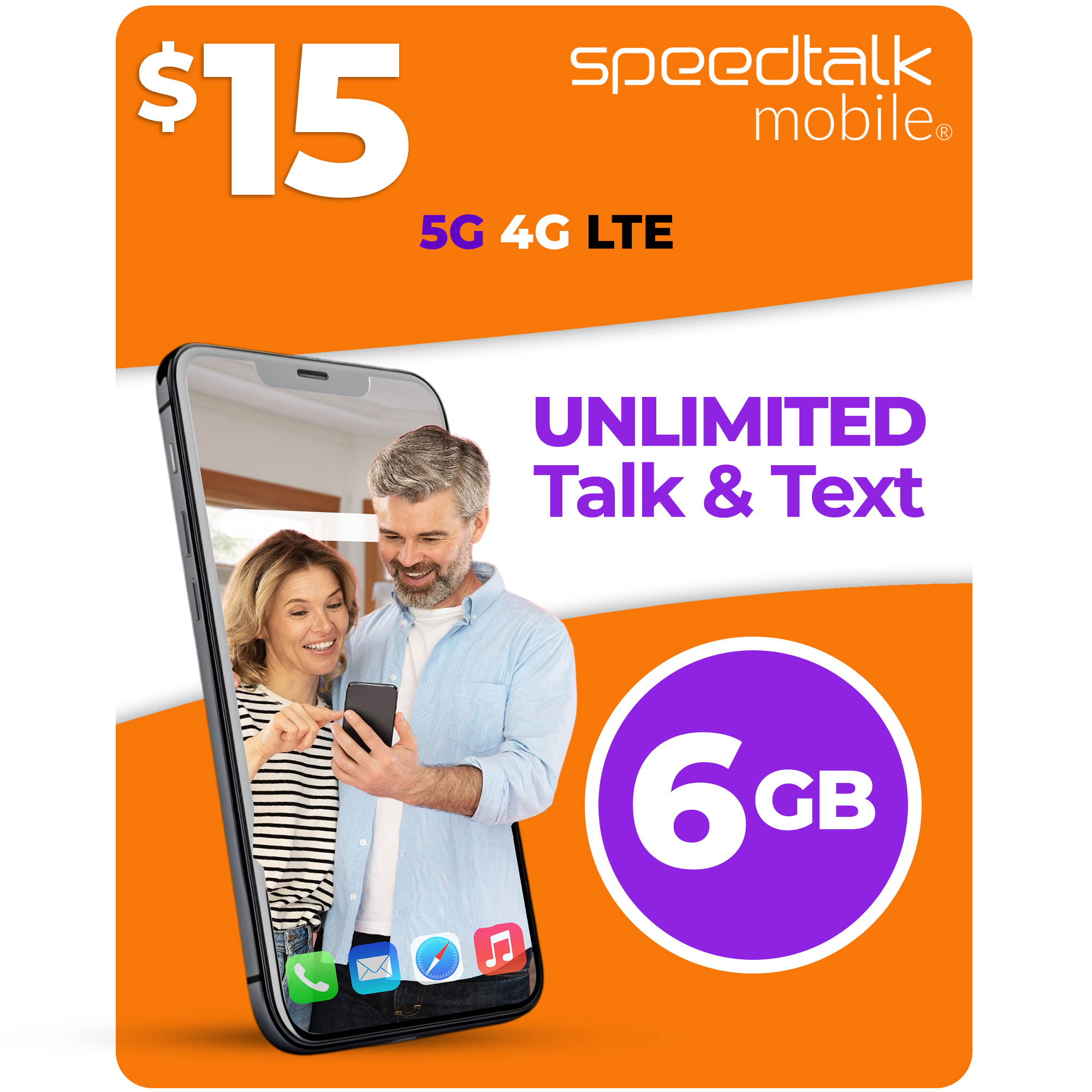 speedtalk mobile 15 dollar 6gb unlimited talk text plan