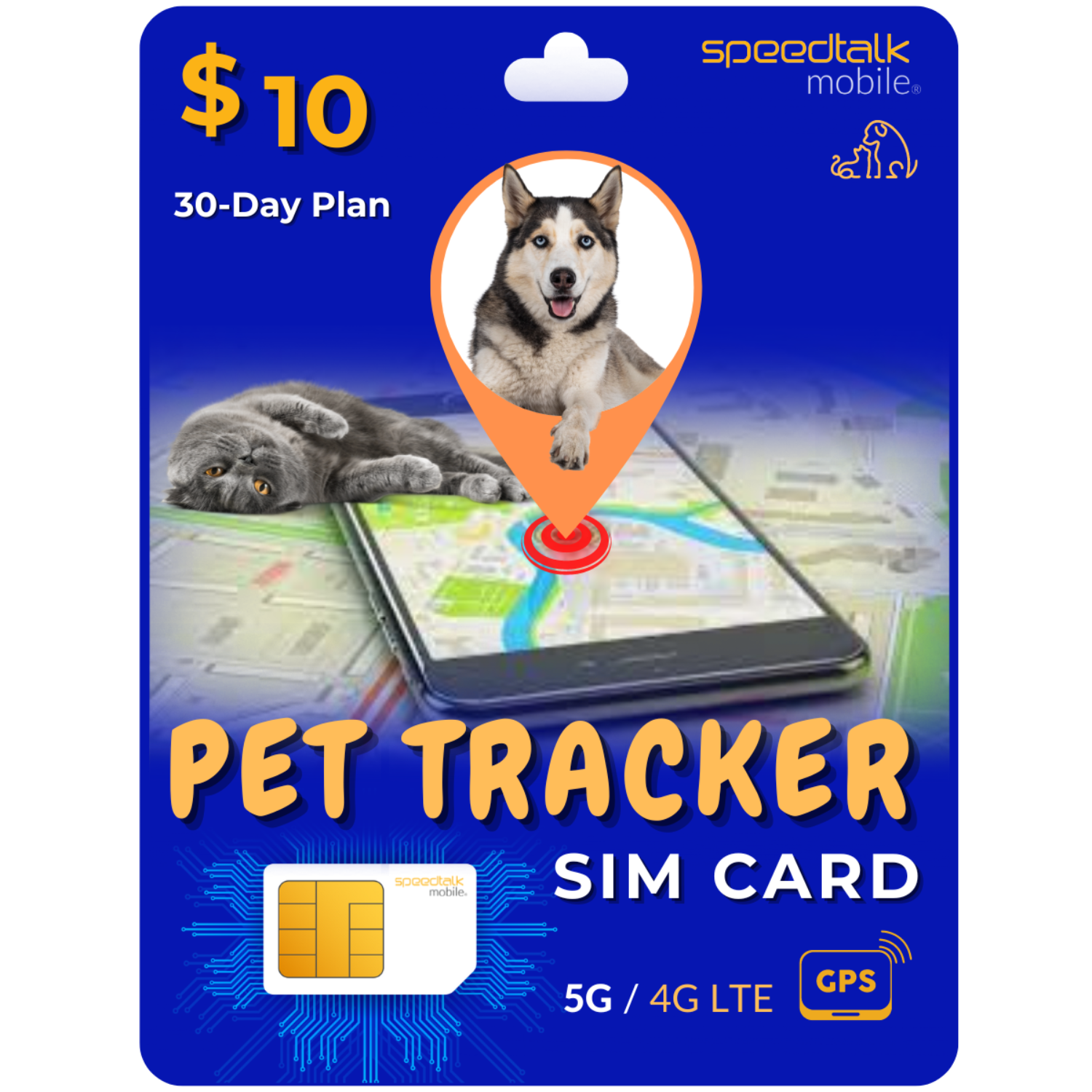 $10 PET TRACKER PLAN PET TRACKER SIM CARD