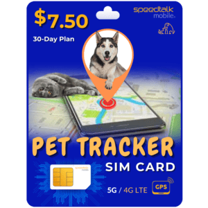 $7.50 PET TRACKER PLAN PET TTRACKER SIM CARD
