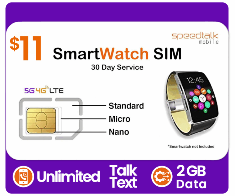 Speedtalkmobile.com Smartwatch Plans $11