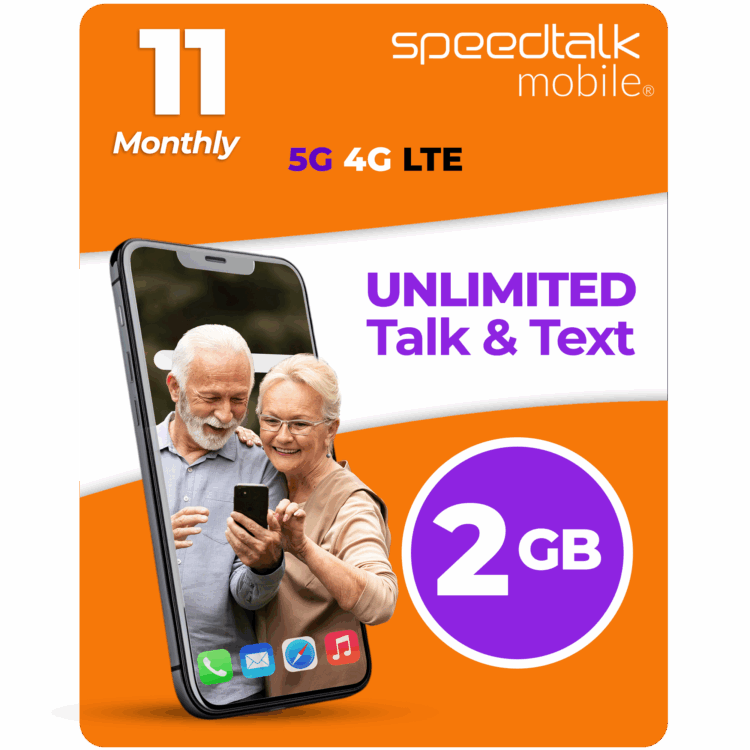 SpeedTalk Mobile $11 monthly phone plan with 2GB data and unlimited talk and text