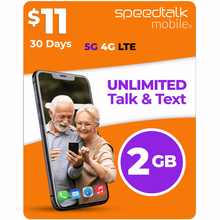 speedtalk mobile 11 dollar 2gb unlimited talk text plan