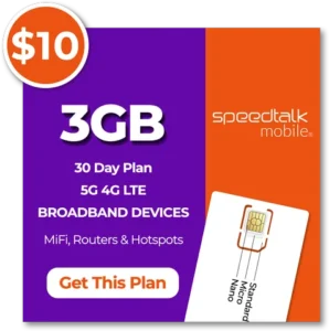 Speedtalk mobile 10 dollar 3gb data plan 30 day 2