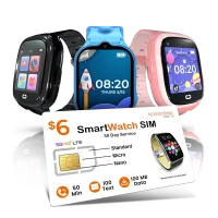 Lowest cost smartwatch SIM card plan with affordable data for kids and wearable devices using standalone cellular service