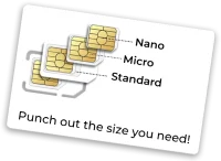Prepaid triple cut SIM card standard micro nano sizes for unlocked phones budget wireless plans no contract required